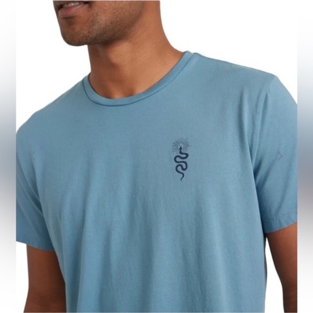 Marine Layer Sky Blue Tee with Serpent Design